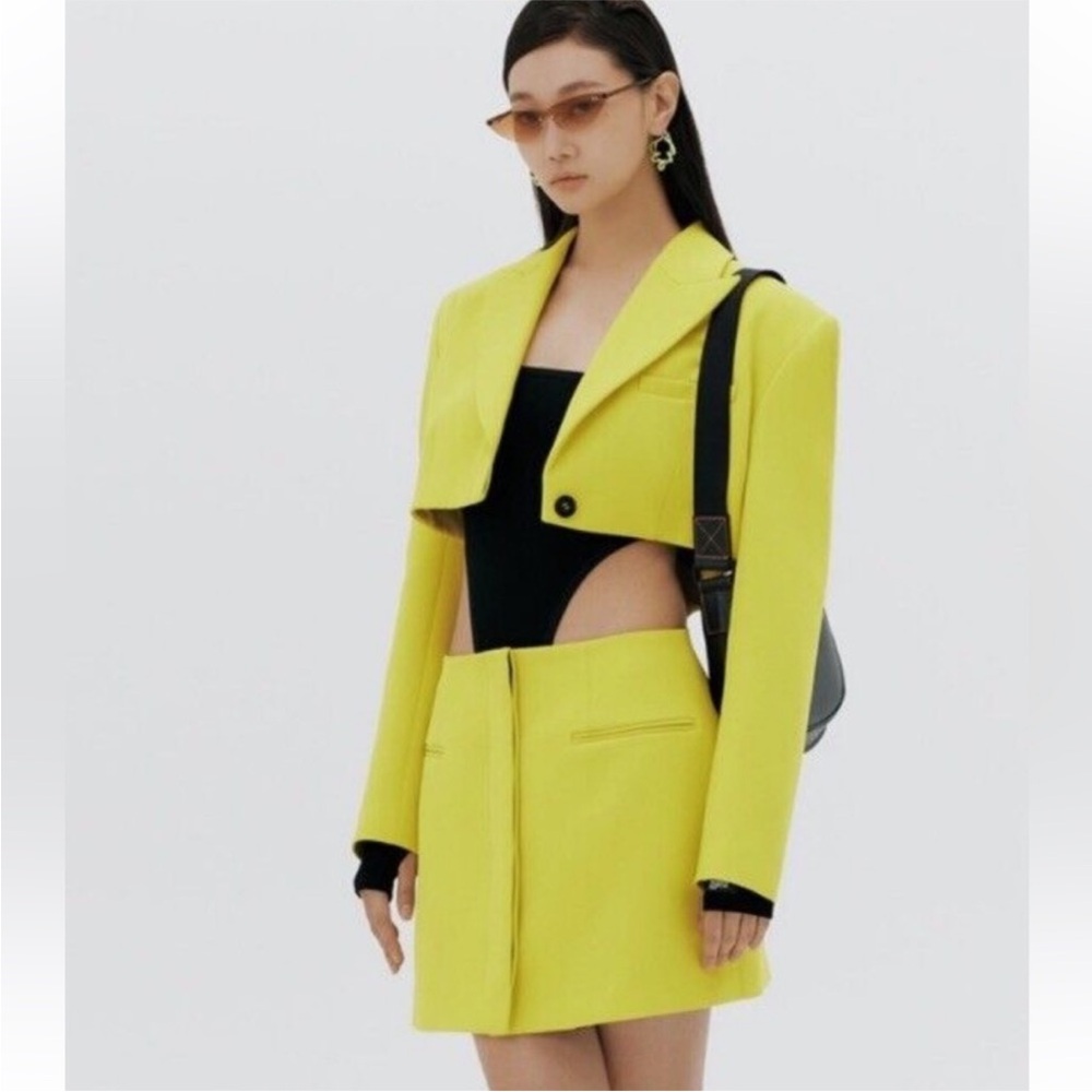Zara x purple magazine blazer